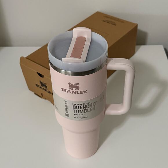 NWT Stanley 40oz Rose Quartz Quencher H2.0 FlowState Tumbler - Picture 5 of 7